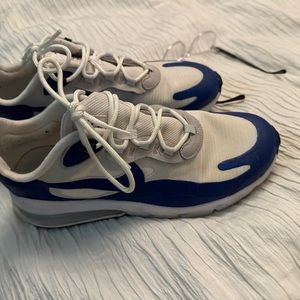 Blue and white air max